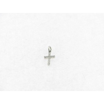 Cruz Oro Blanco Piedras
