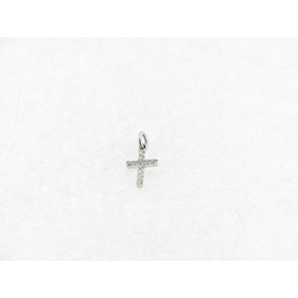 Cruz Oro Blanco Piedras