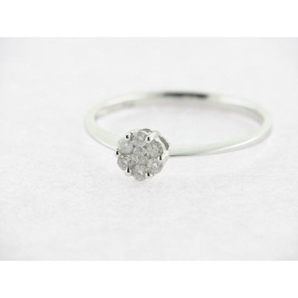 Sortija Oro Blanco Diamantes