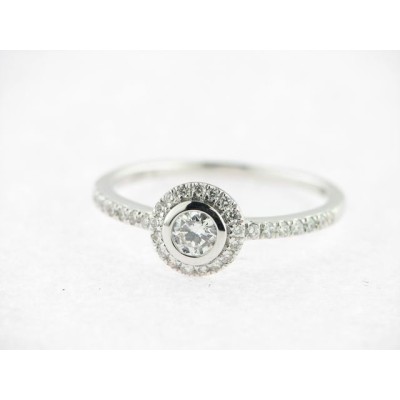 Sortija Oro Blanco Diamantes