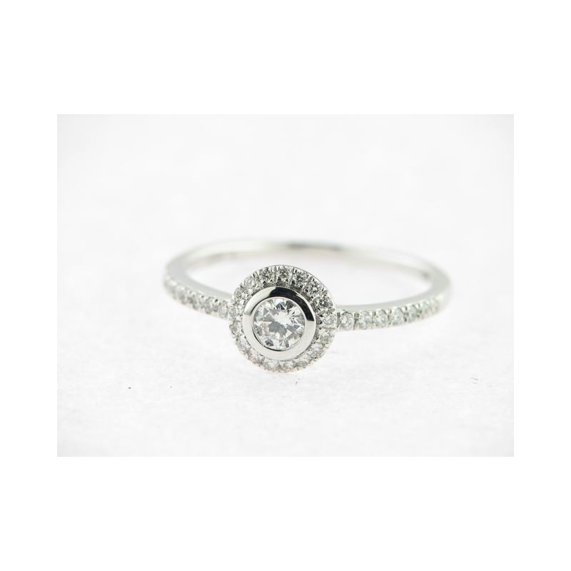 Sortija Oro Blanco Diamantes