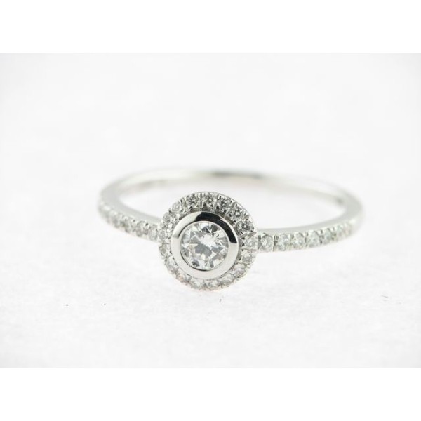 Sortija Oro Blanco Diamantes
