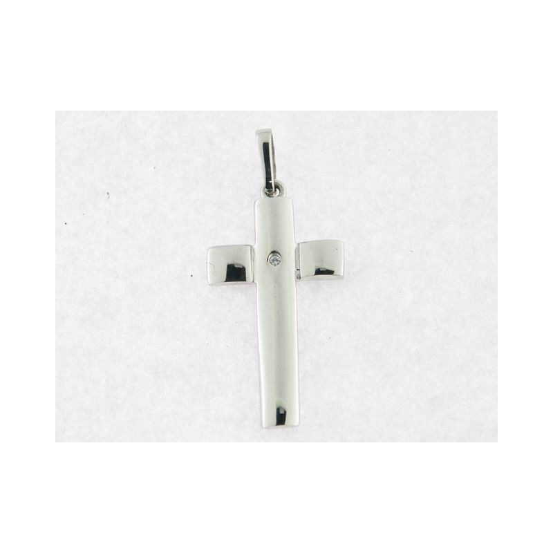 Cruz Oro Blanco Piedra