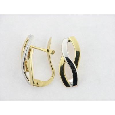 Pendientes Oro Bicolor