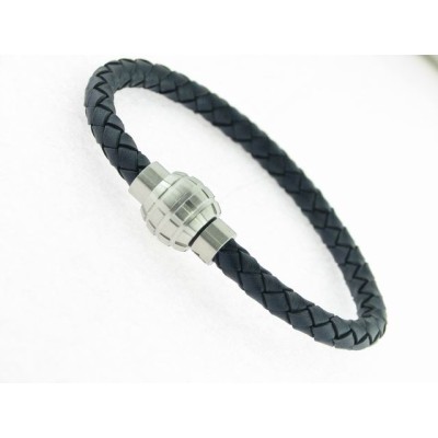 Lotus pulsera acero piel