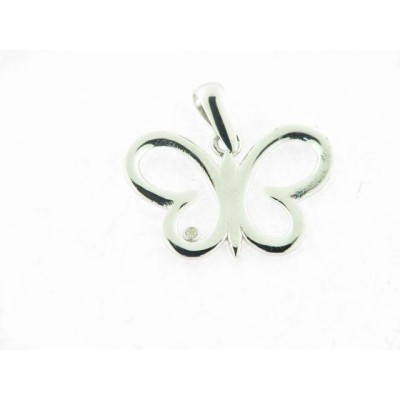 Colgante Oro Blanco Diamante