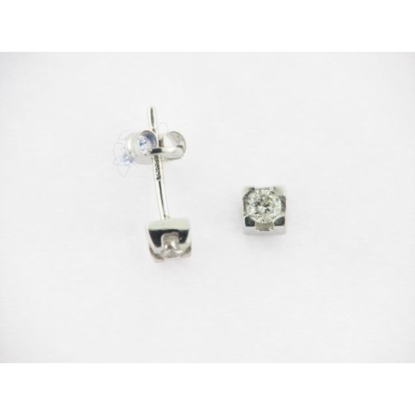 Pendientes Oro Blanco Diamantes