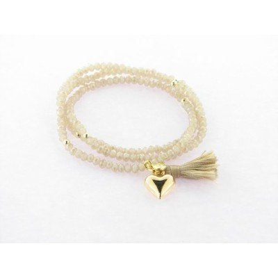 Pulsera plata chapada oro