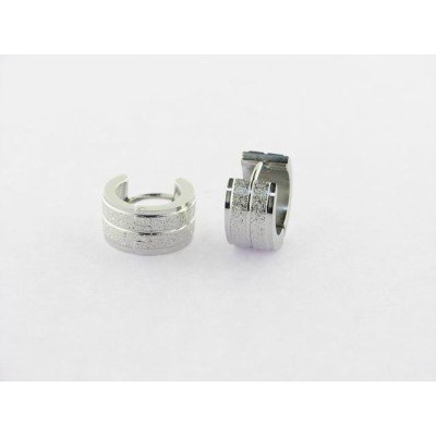 Lotus pendientes aro acero