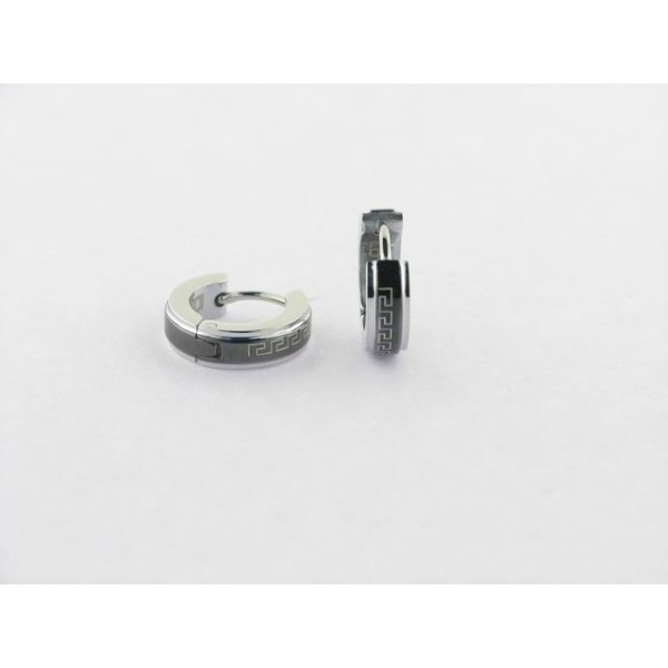 Lotus Pendientes Aro Acero