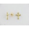 Pendientes Oro Cruz Piedras