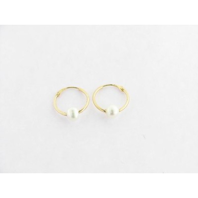 Pendientes Aro Oro Perla