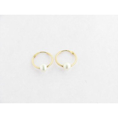 Pendientes Aro Oro Perla