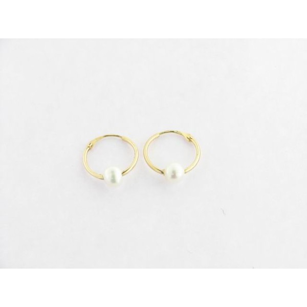 Pendientes Aro Oro Perla