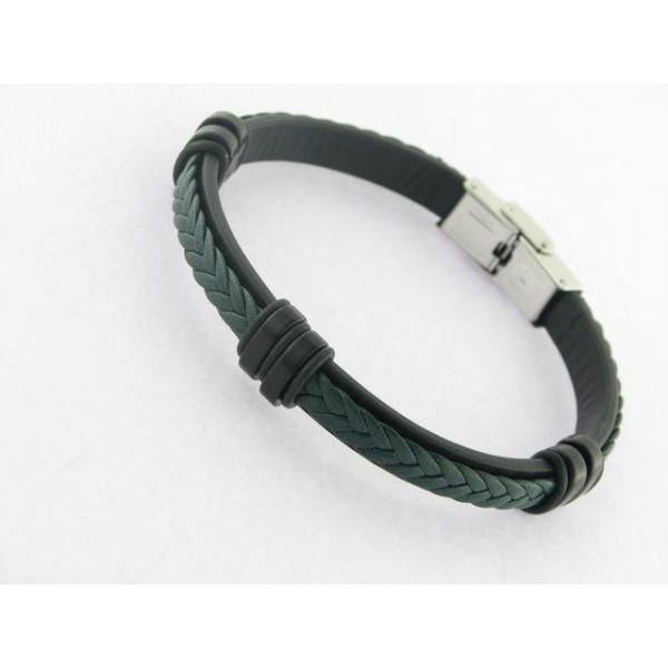 Lotus Pulsera Acero Piel