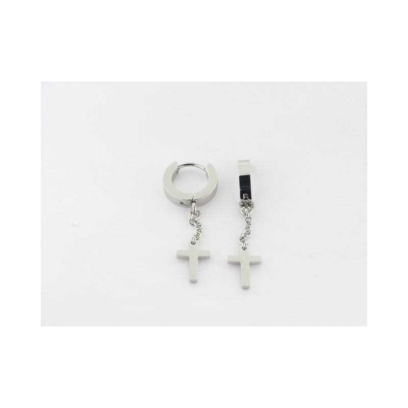 Lotus Pendientes Aro Acero