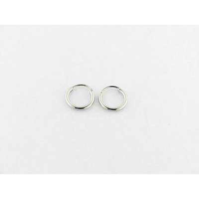 Lotus Pendientes Aro Acero