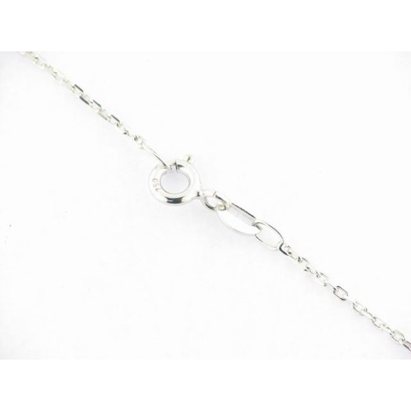 Cadena oro blanco 45 cm