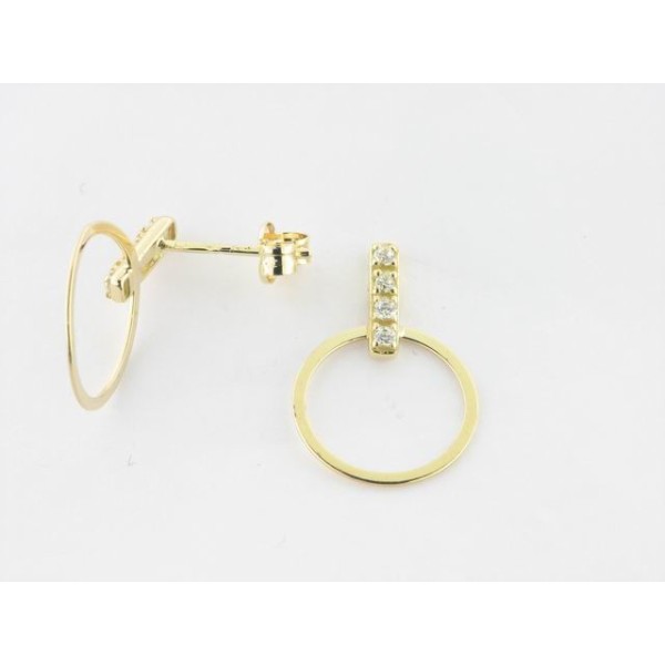 Pendientes Oro Piedras