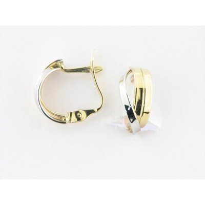 Pendientes Oro Bicolor