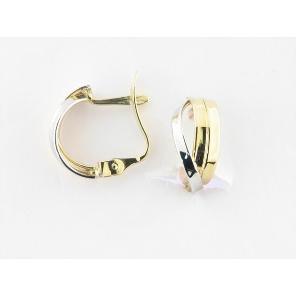 Pendientes Oro Bicolor