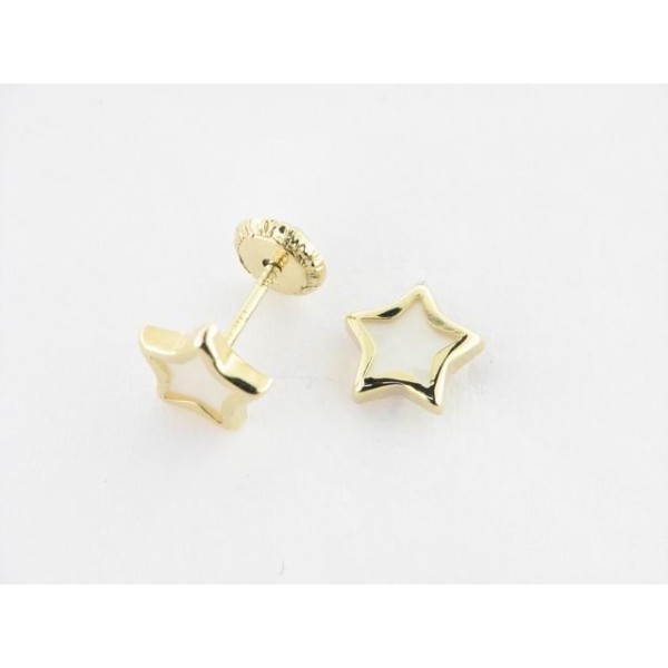 Pendientes Oro Nacar