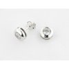 Pendientes Oro Blanco Piedra