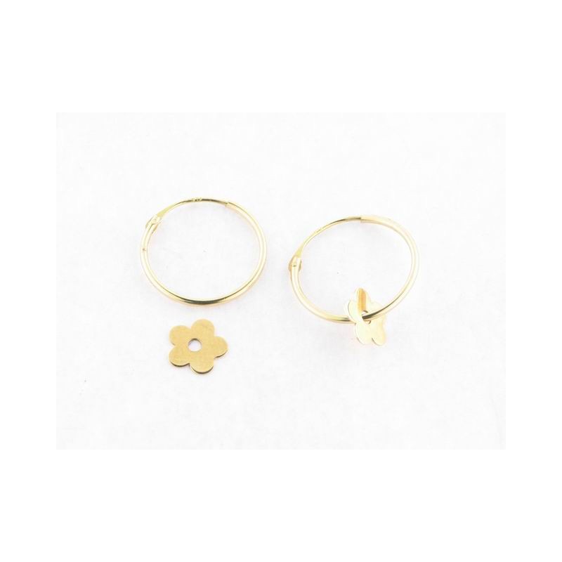 Pendientes Aro Oro c/Colgante