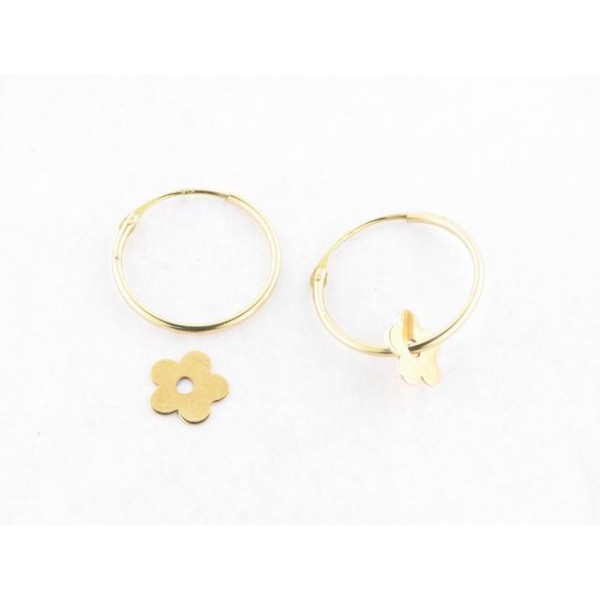 Pendientes Aro Oro c/Colgante