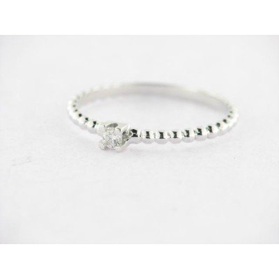 Sortija Oro Blanco Diamante