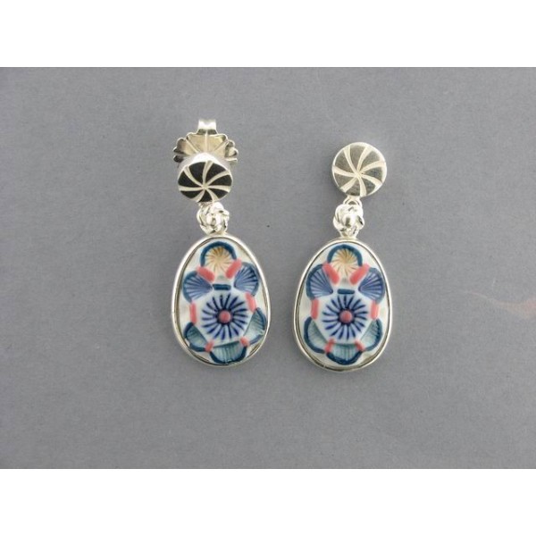Pendientes Anagrama Plata