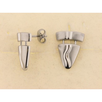 Fashion pendientes art deco acero
