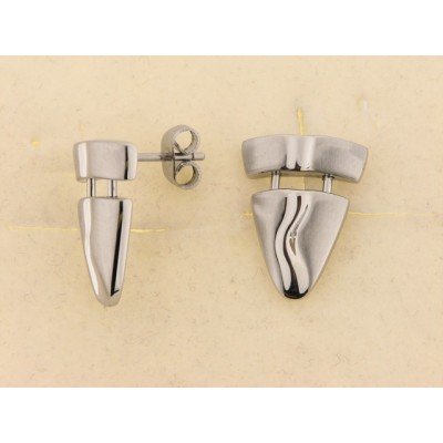 Fashion pendientes art deco acero