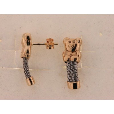 Pendientes Acero Oro