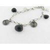 Duran Exquse Pulsera Plata Espiral Onix