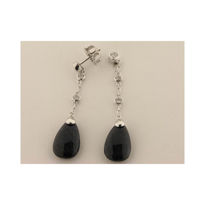 Luxenter pendientes plata aventurima