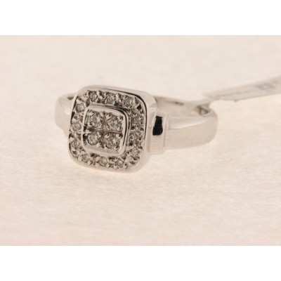 Sortija Oro Blanco Diamantes