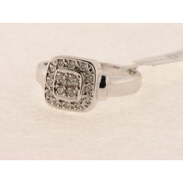 Sortija Oro Blanco Diamantes