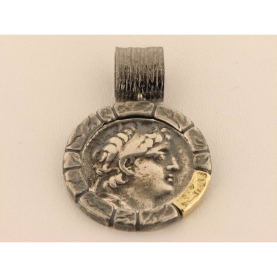 Colgante oro/plata pompeya