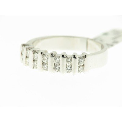 Sortija Oro Blanco Diamantes