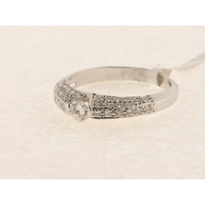 Sortija Oro Blanco Diamantes