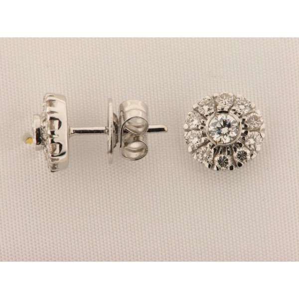 Pendientes Oro Blanco Diamates