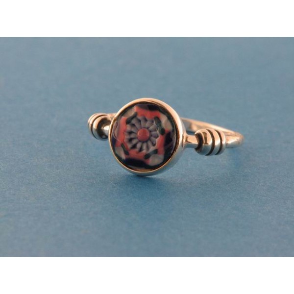Anillo nº 1 boton plata