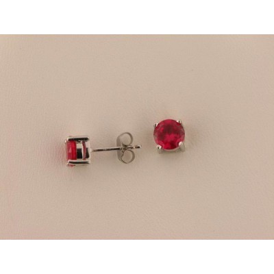 Luxenter pendientes plata rubi