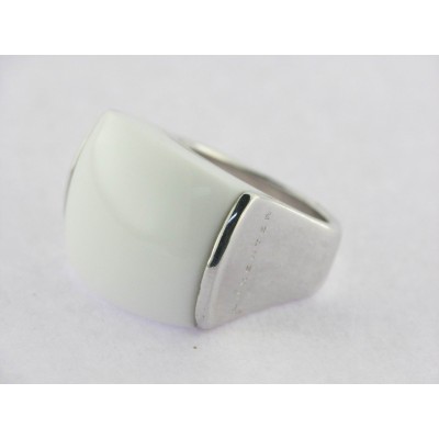 Luxenter Sortija Plata Piedra Agata Blanca