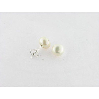 Pendientes Plata Perla
