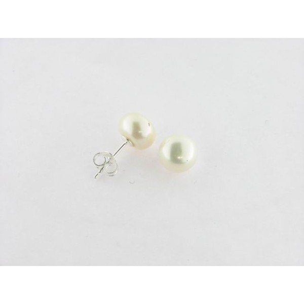 Pendientes Plata Perla