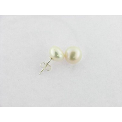 Pendientes Plata Perla