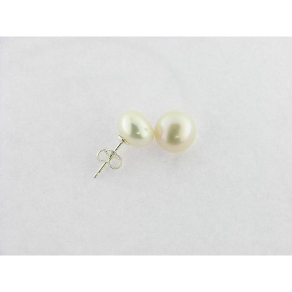 Pendientes Plata Perla