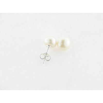 Pendientes Plata Perla